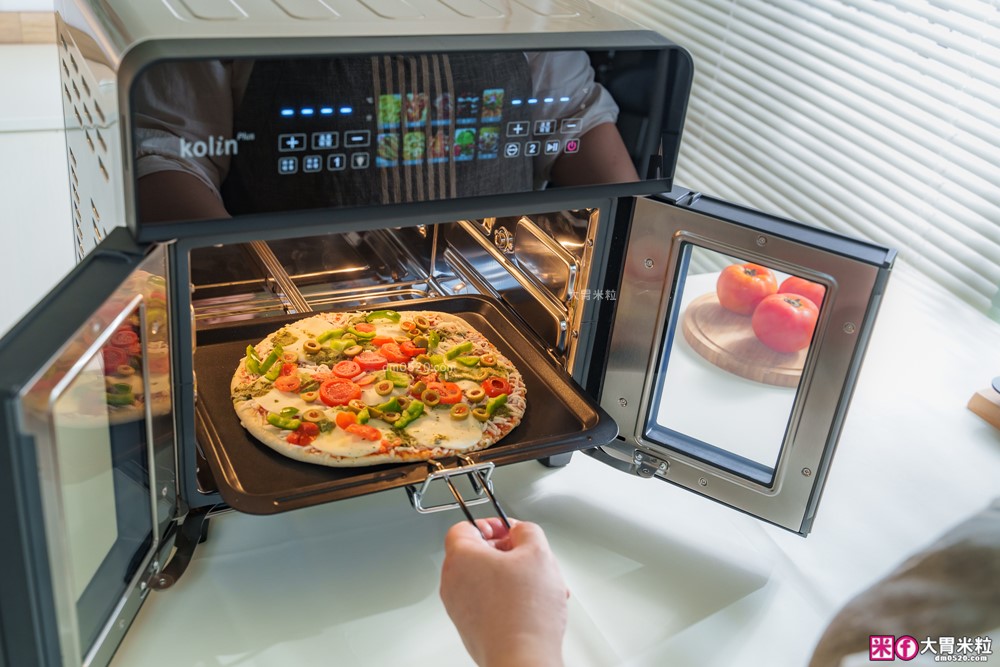 下班15分鐘開四菜「Kolin Plus 雙響炸 雙槽氣炸烤箱」雙槽獨立控溫+同步出餐才是氣炸料理最高境界