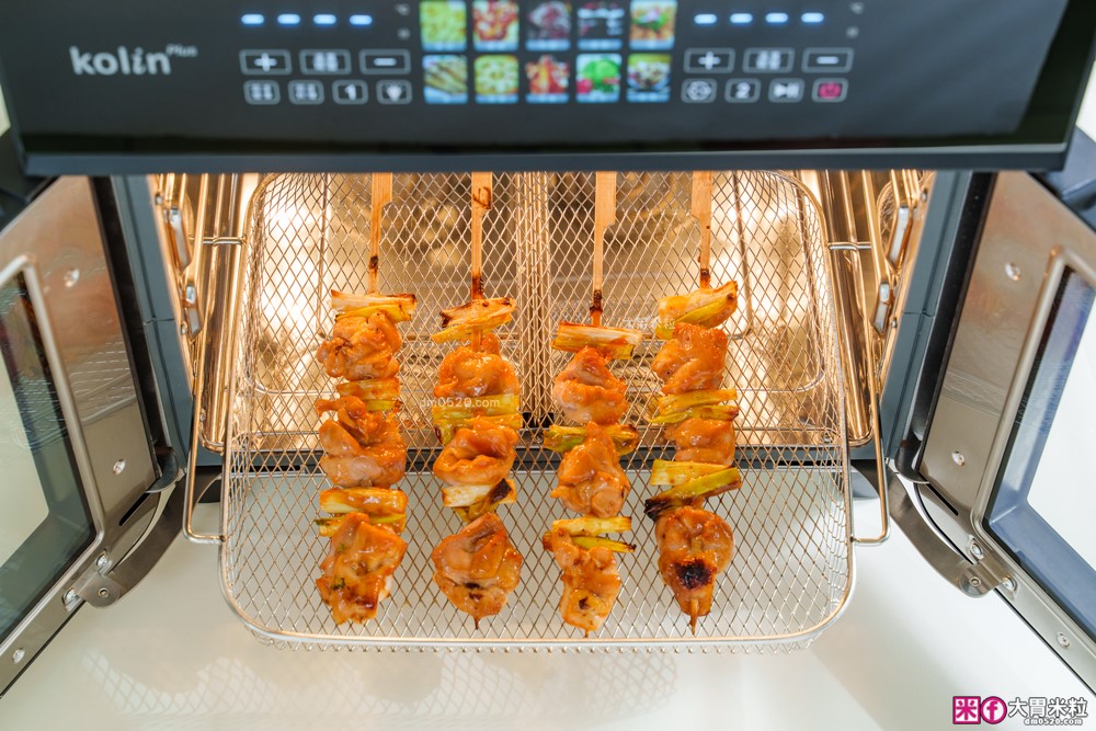下班15分鐘開四菜「Kolin Plus 雙響炸 雙槽氣炸烤箱」雙槽獨立控溫+同步出餐才是氣炸料理最高境界