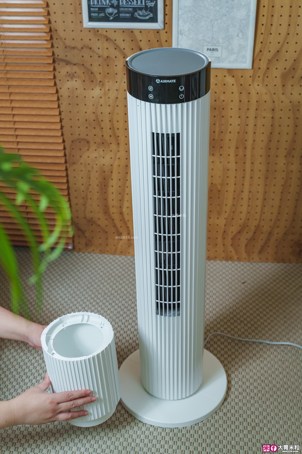 好市多大廈扇推薦「艾美特Airmate FT89R大廈扇」12段風速+可拆卸水洗風鼓+2段式高度，美型強風一機到位