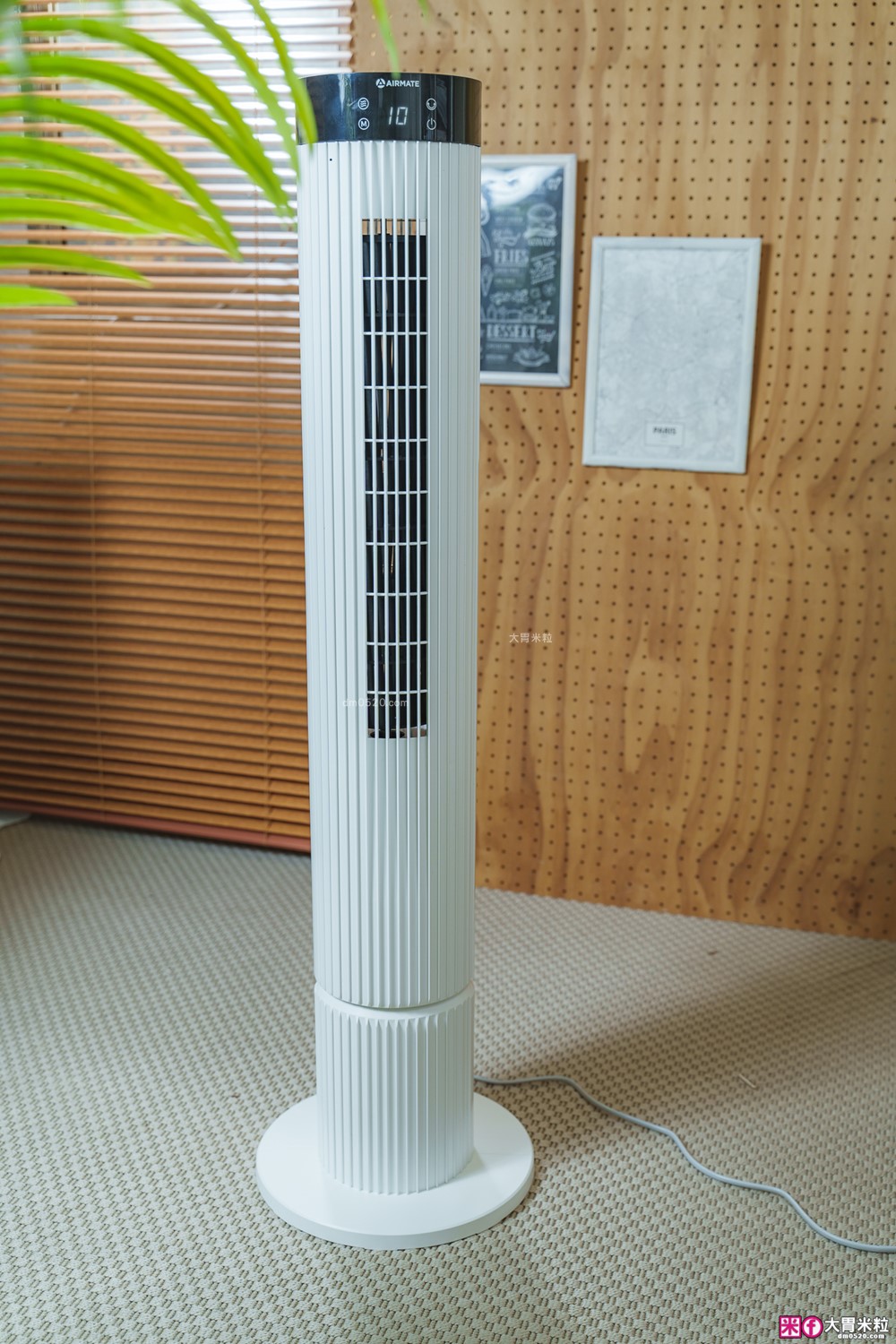 好市多大廈扇推薦「艾美特Airmate FT89R大廈扇」12段風速+可拆卸水洗風鼓+2段式高度，美型強風一機到位