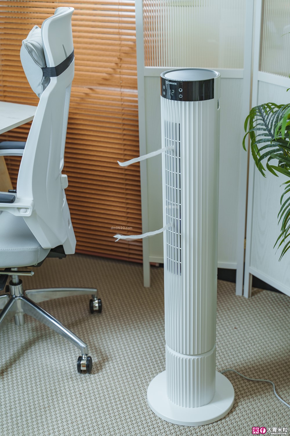 好市多大廈扇推薦「艾美特Airmate FT89R大廈扇」12段風速+可拆卸水洗風鼓+2段式高度，美型強風一機到位