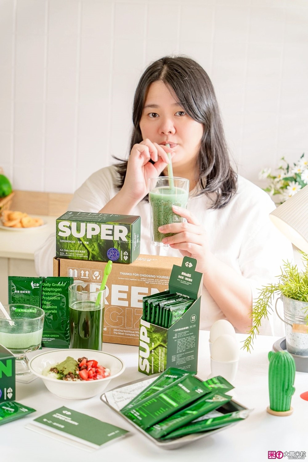 懶人綠拿鐵首選│GREENERGIZE綠量「SUPER GREEN超級食物」一包輕鬆補足每日蔬果所需