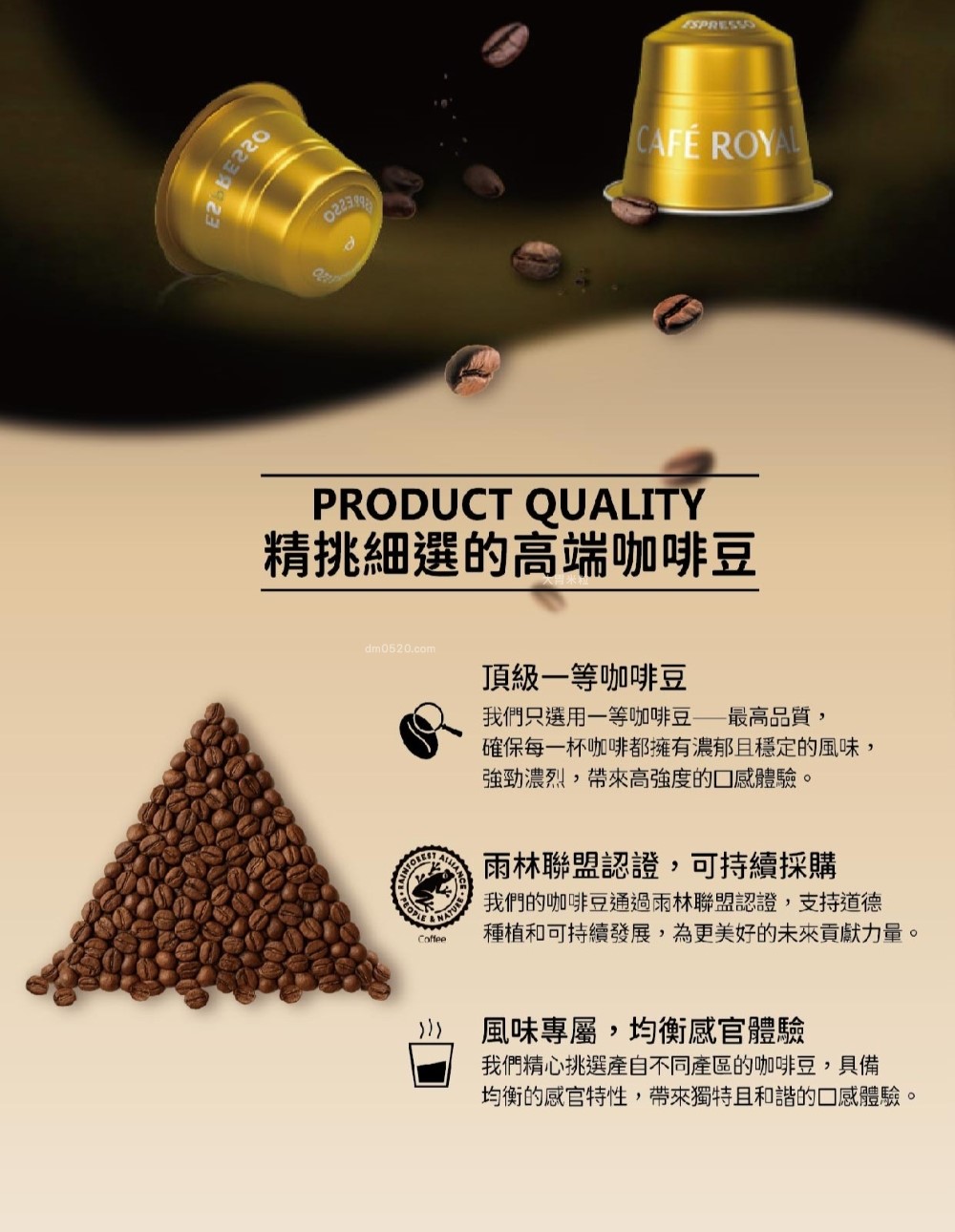 省錢也能喝到精品咖啡！開箱【Cafe Royal芮耀膠囊咖啡】6款經典風味一次喝，適用於雀巢Nespresso膠囊咖啡機！