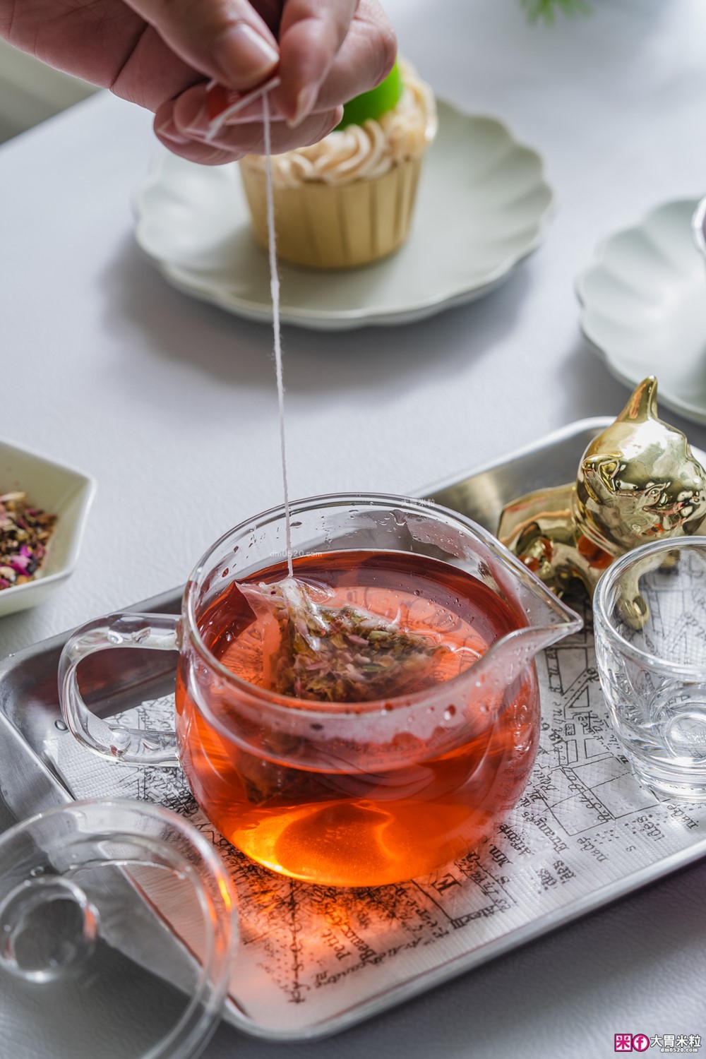 花果茶控必喝推薦「阿華師 玫瑰白桃乾果茶」無糖無咖啡因茶包~冷泡熱泡氣泡飲+茶凍都好喝！