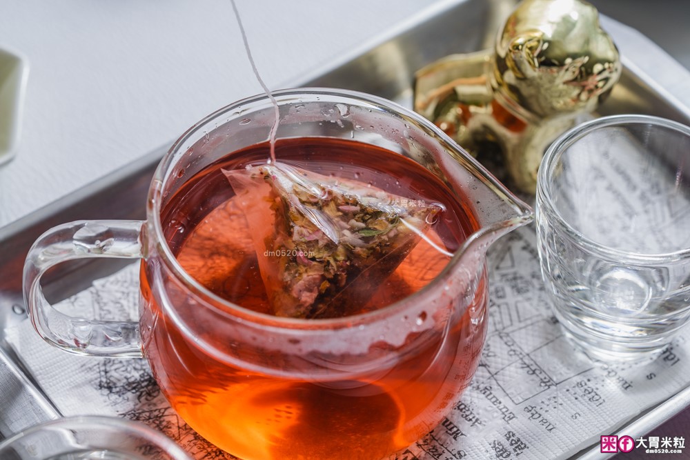 花果茶控必喝推薦「阿華師 玫瑰白桃乾果茶」無糖無咖啡因茶包~冷泡熱泡氣泡飲+茶凍都好喝！