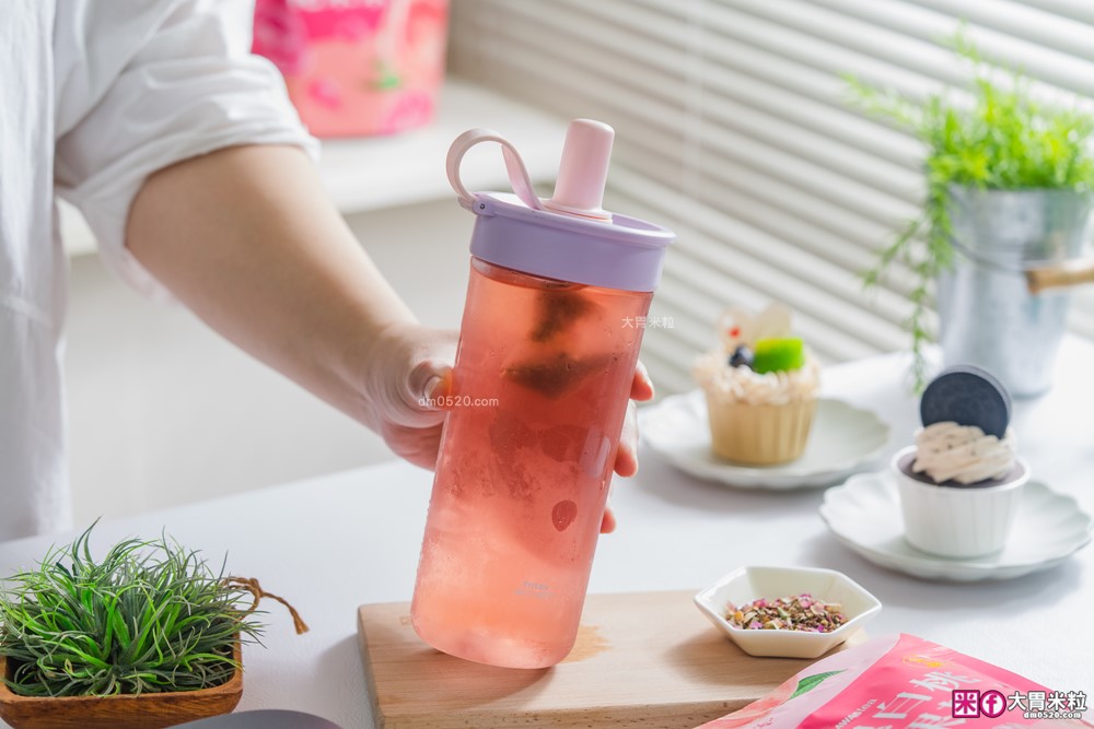 花果茶控必喝推薦「阿華師 玫瑰白桃乾果茶」無糖無咖啡因茶包~冷泡熱泡氣泡飲+茶凍都好喝！