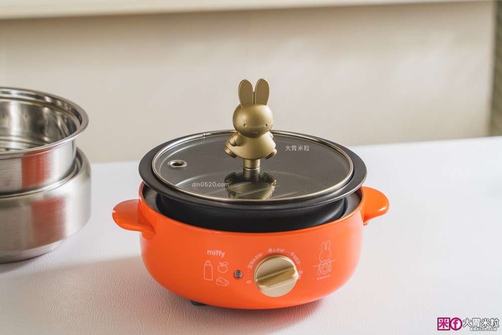 【日本 BRUNO miffy 聯名鍋】開箱｜萌翻廚房！一鍋四用蒸煮炊烤，小宅、一人料理必收神器！