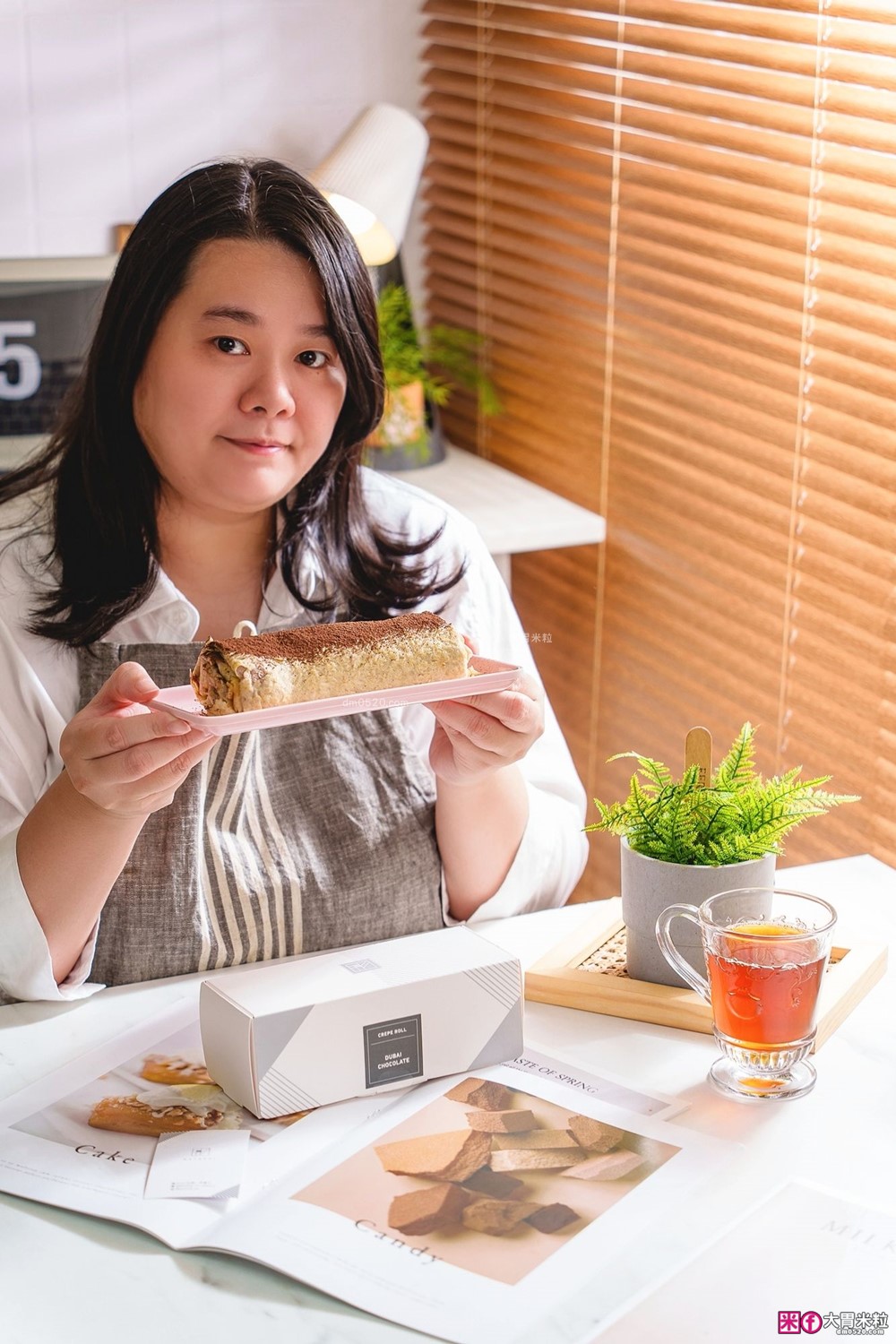 Katachi 形洋菓子」杜拜巧克力日式千層捲開箱│大阪人氣洋菓子台灣限定！開心果控必吃日系蛋糕捲