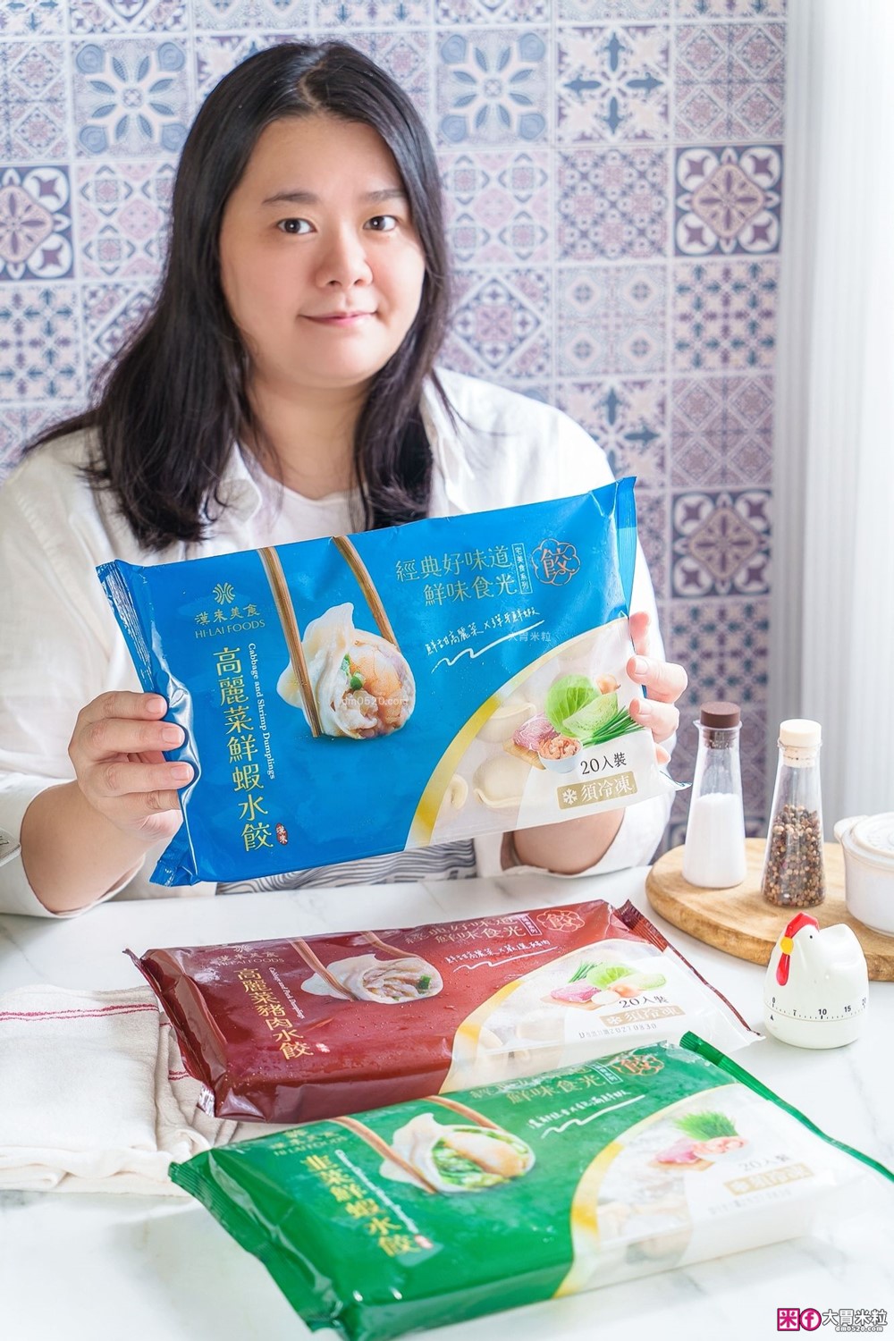 超強冷凍水餃推薦「漢來美食 宅美食水餃 鮮味食光系列」一口咬下竟然有整隻大鮮蝦！