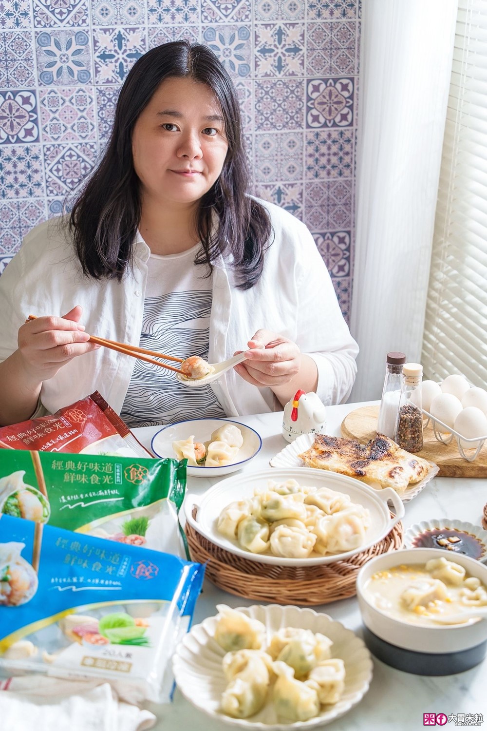 超強冷凍水餃推薦「漢來美食 宅美食水餃 鮮味食光系列」一口咬下竟然有整隻大鮮蝦！
