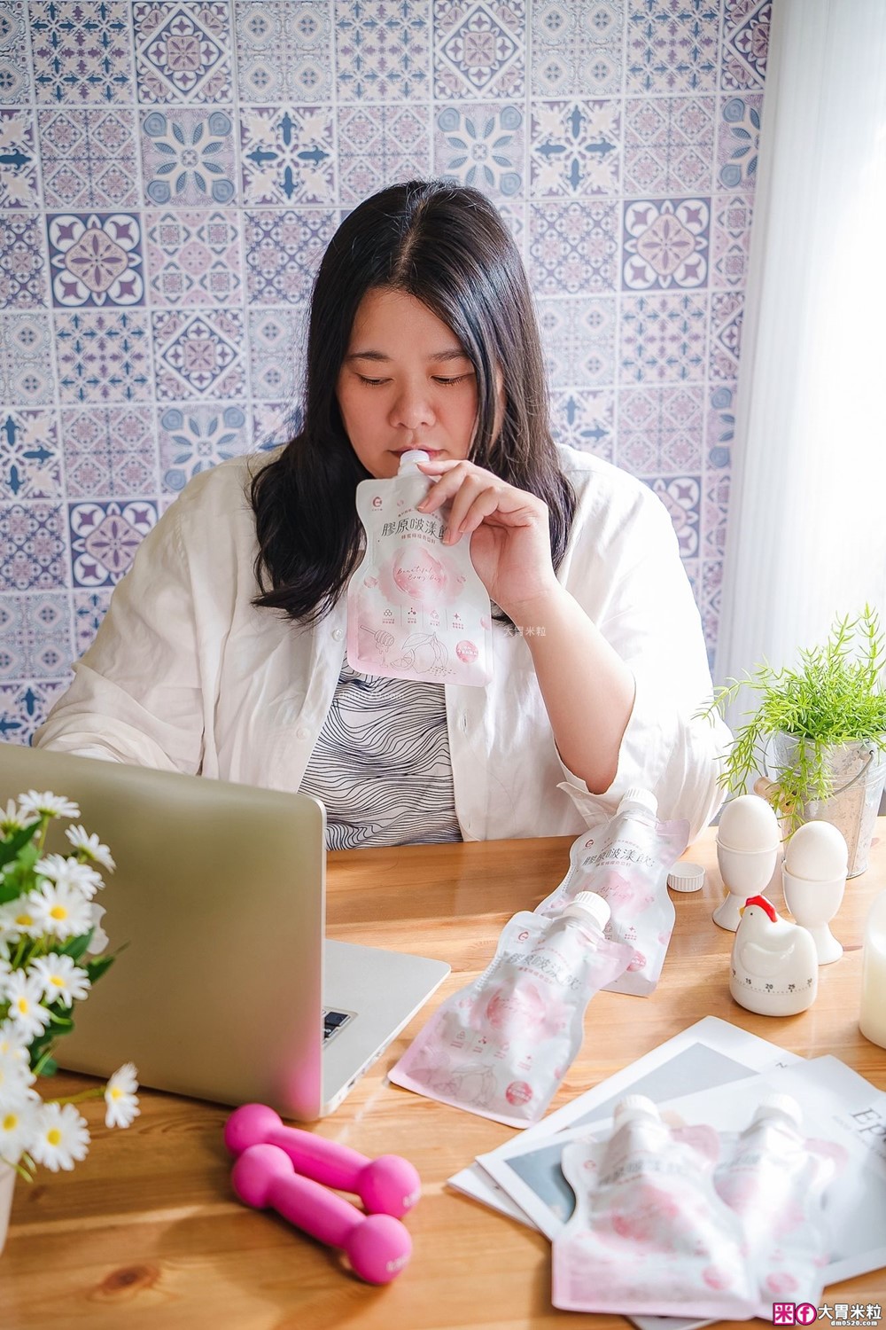 艾禾生醫膠原啵漾飲開箱│10秒搖出好喝無腥味膠原蛋白~忙碌女生也能輕鬆保養│韓國膠原蛋白飲分享