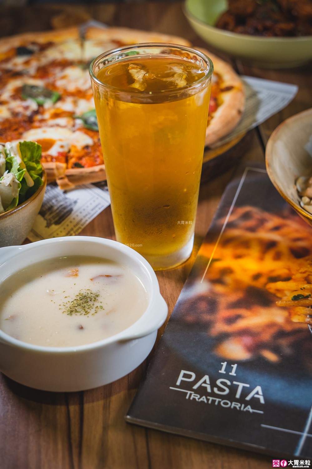 11 Pasta Trattoria 食義大安店」台北高CP值義式餐廳推薦！明太子義大利麵+手工薄皮PIZZA，商業午餐超划算！