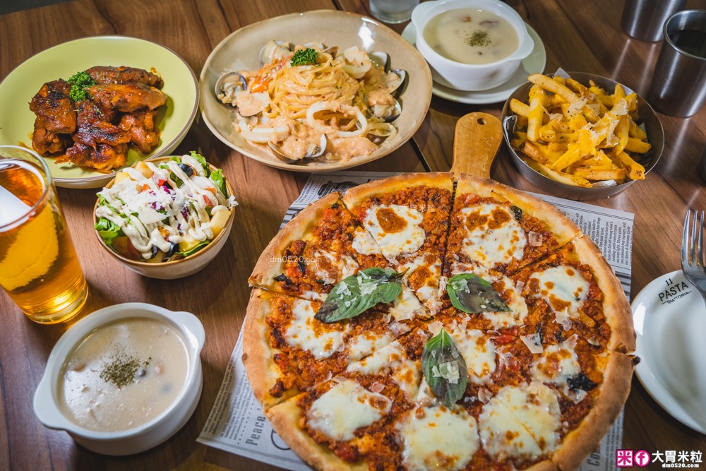 11 Pasta Trattoria 食義大安店」台北高CP值義式餐廳推薦！明太子義大利麵+手工薄皮PIZZA，商業午餐超划算！