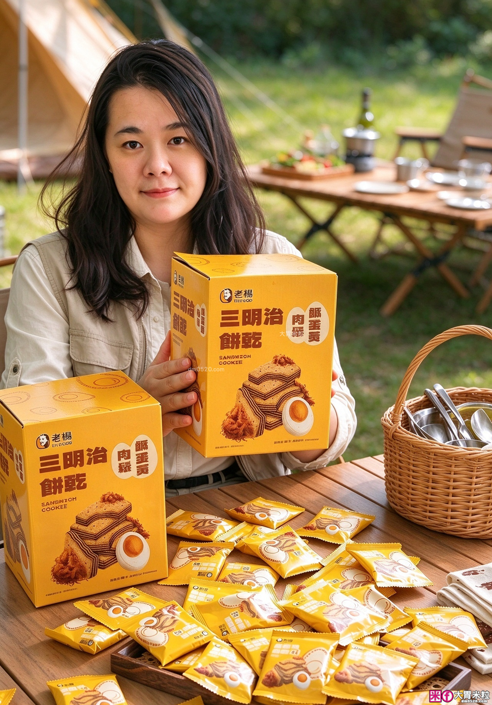 Costco好市多新品開箱「老楊鹹蛋黃肉鬆三明治餅乾」評價，鹹甜交織的酥脆口感太犯規！